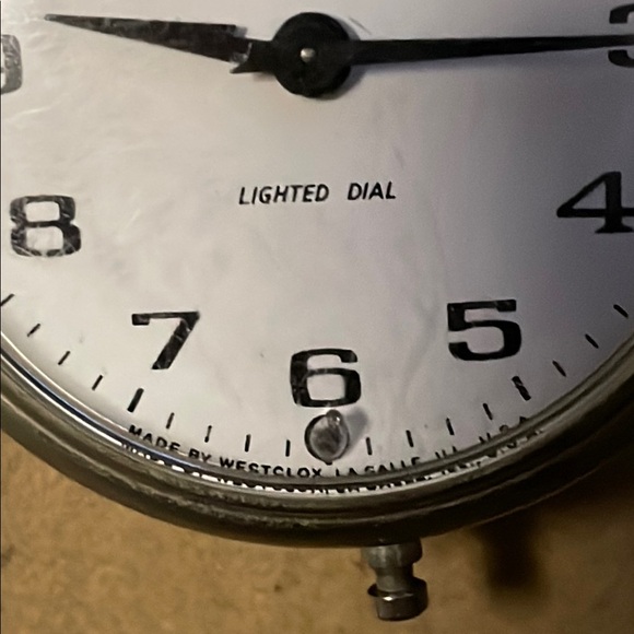 Westclox Pocket Watch with White Lighted Dial (NOT WORKING) - Picture 4 of 6